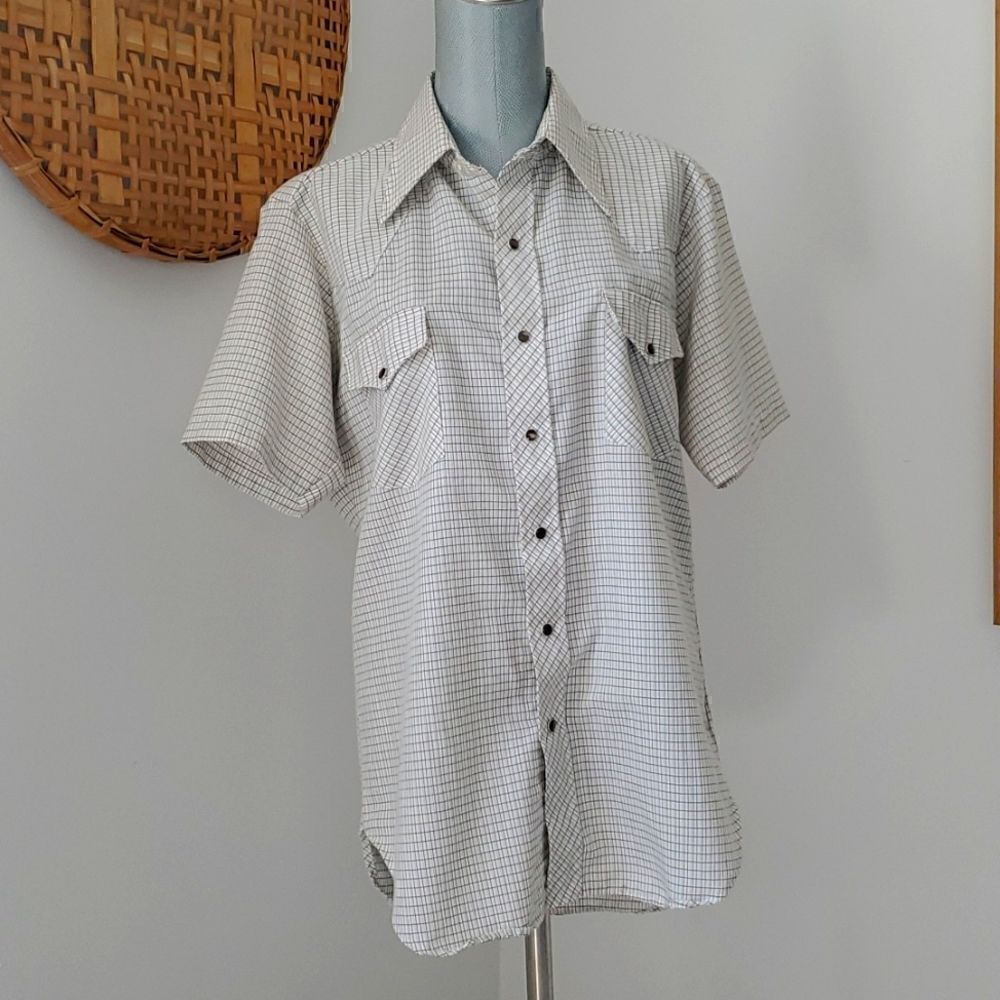 SEARS Western Wear | Vintage Snap-button Shirt